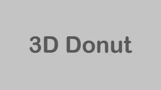 3D Donut Image